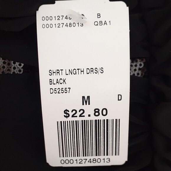 FOREVER 21 Black Formal Ruched Bodycon Strap Short Dress; Size M - Picture 8 of 8